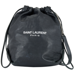 Teddy Bucket Bag, Leather, Black, 0818, DB/E, 1*